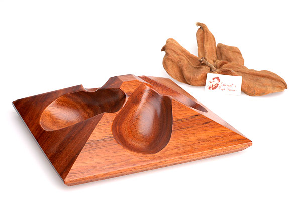 Butz Choquin Pipe Holder Solid Briarwood for 4 Pipes Butz Choquin Pipe Holder Solid Briarwood for 4 Pipes